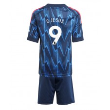 Arsenal Gabriel Jesus #9 Bortedraktsett Barn 2025-26 Kortermet (+ korte bukser)